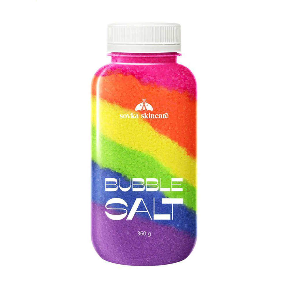 Сіль для ванни Sovka Skincare Fruit Rainbow Bubble Salt, 360 г